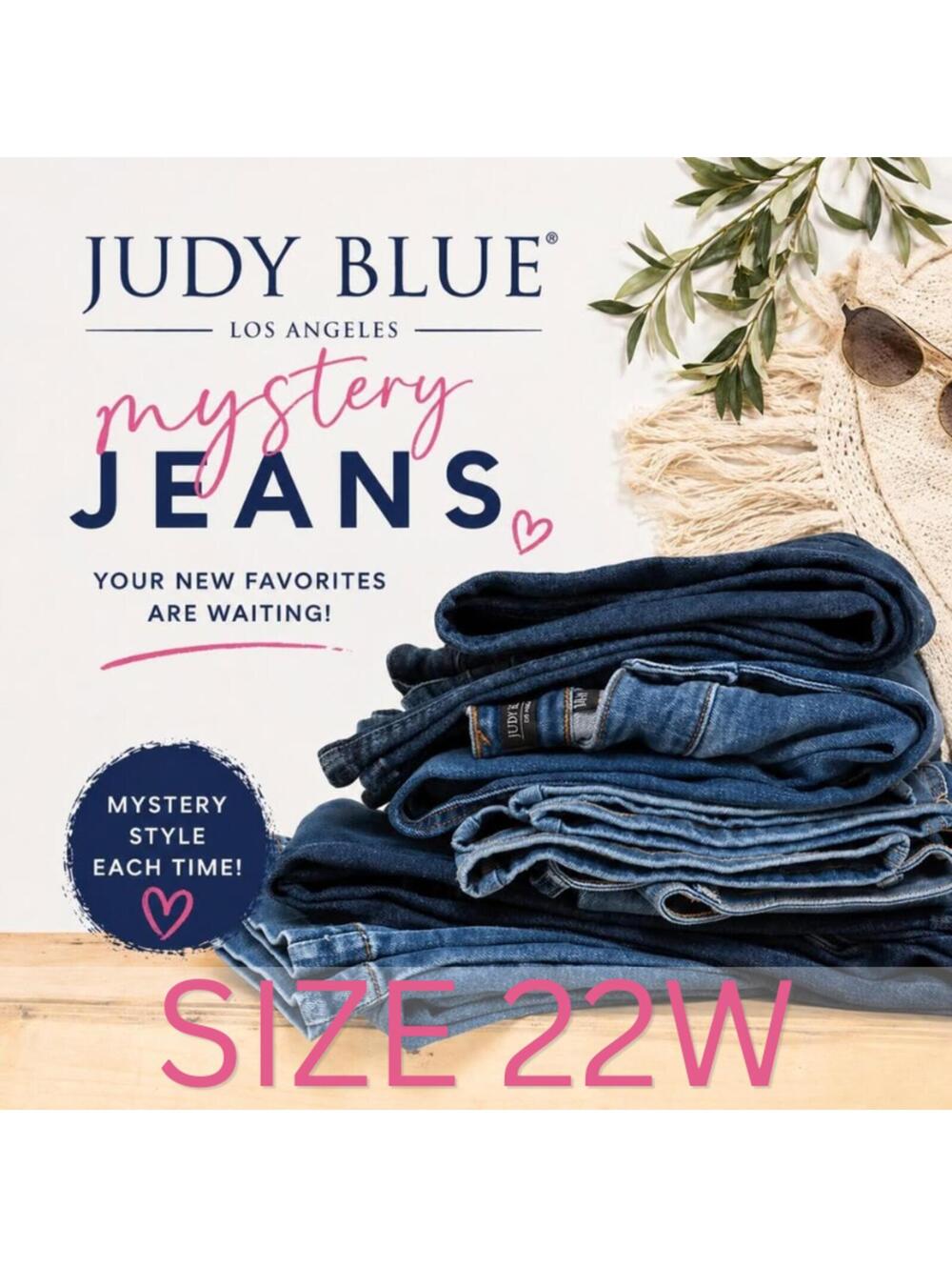 Judy Blue Jeans Mystery Box Size 22W; 2 Pairs of Jeans New With Tags